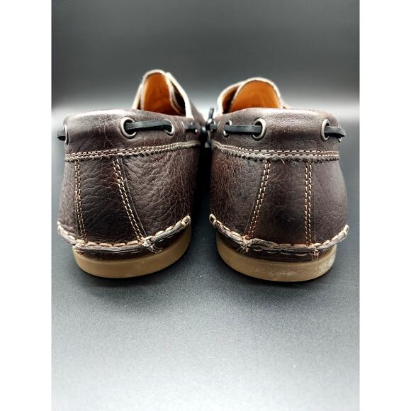 JOHN VARVATOS STAR USA Pebble Leather Boat Shoes Men's 12 - Picture 5 of 16